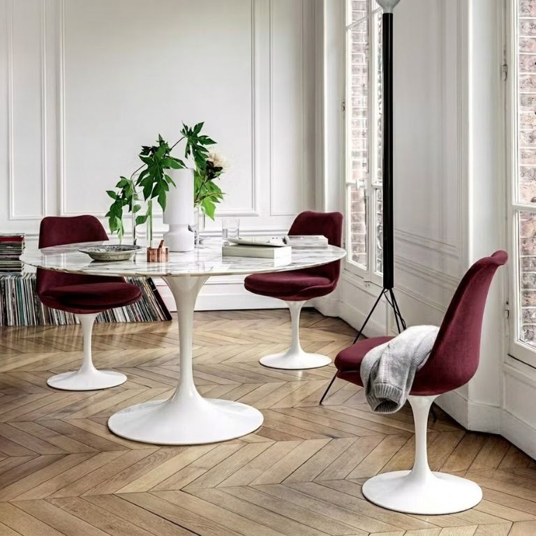 silla tulip chair tapizada–knoll