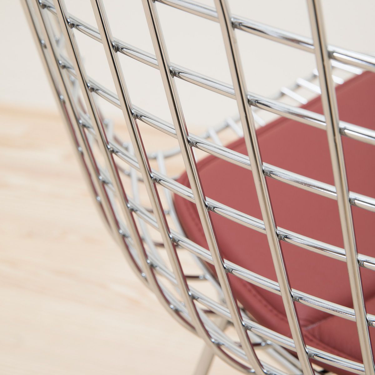 Silla Side Bertoia con cojín - Knoll