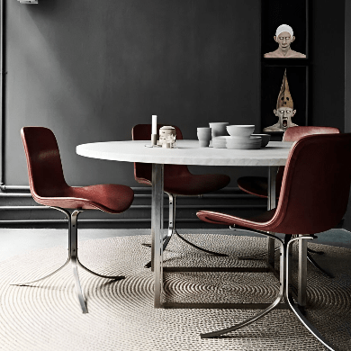 pk9-indianred-silla-fritzhansen Silla PK9 Indian Red - Fritz Hansen