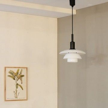 ph3-1-2-3-negro-louispoulsen Lámpara PH 3½-3 Glass Suspendida Negro - Louis Poulsen