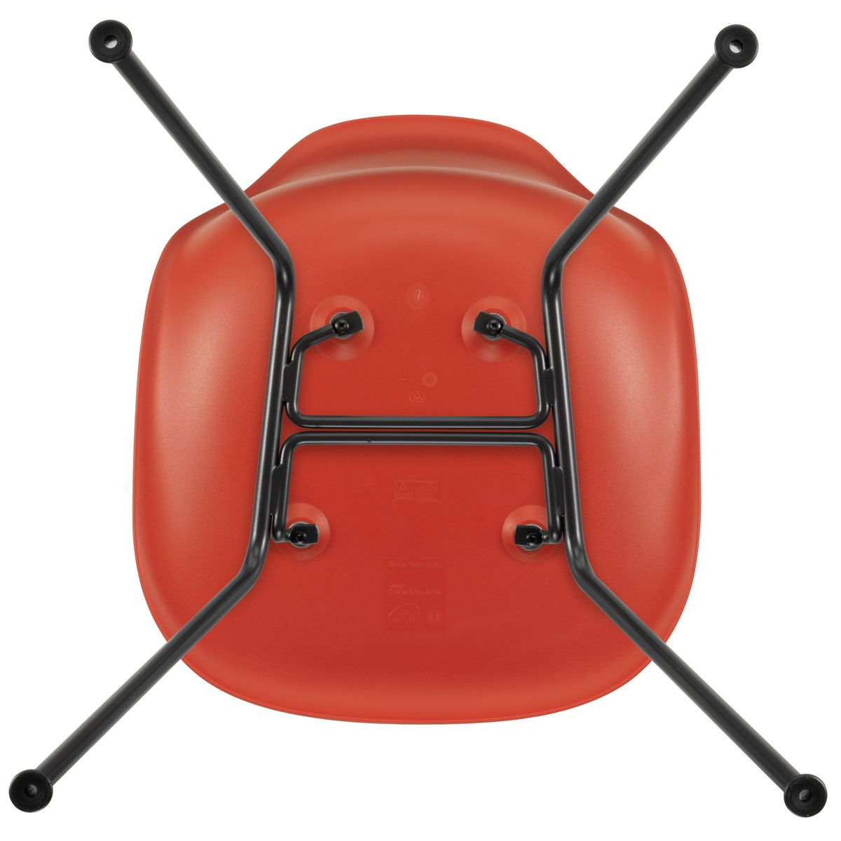 Silla Eames Plastic Chair DSX Rojo amapola - Vitra