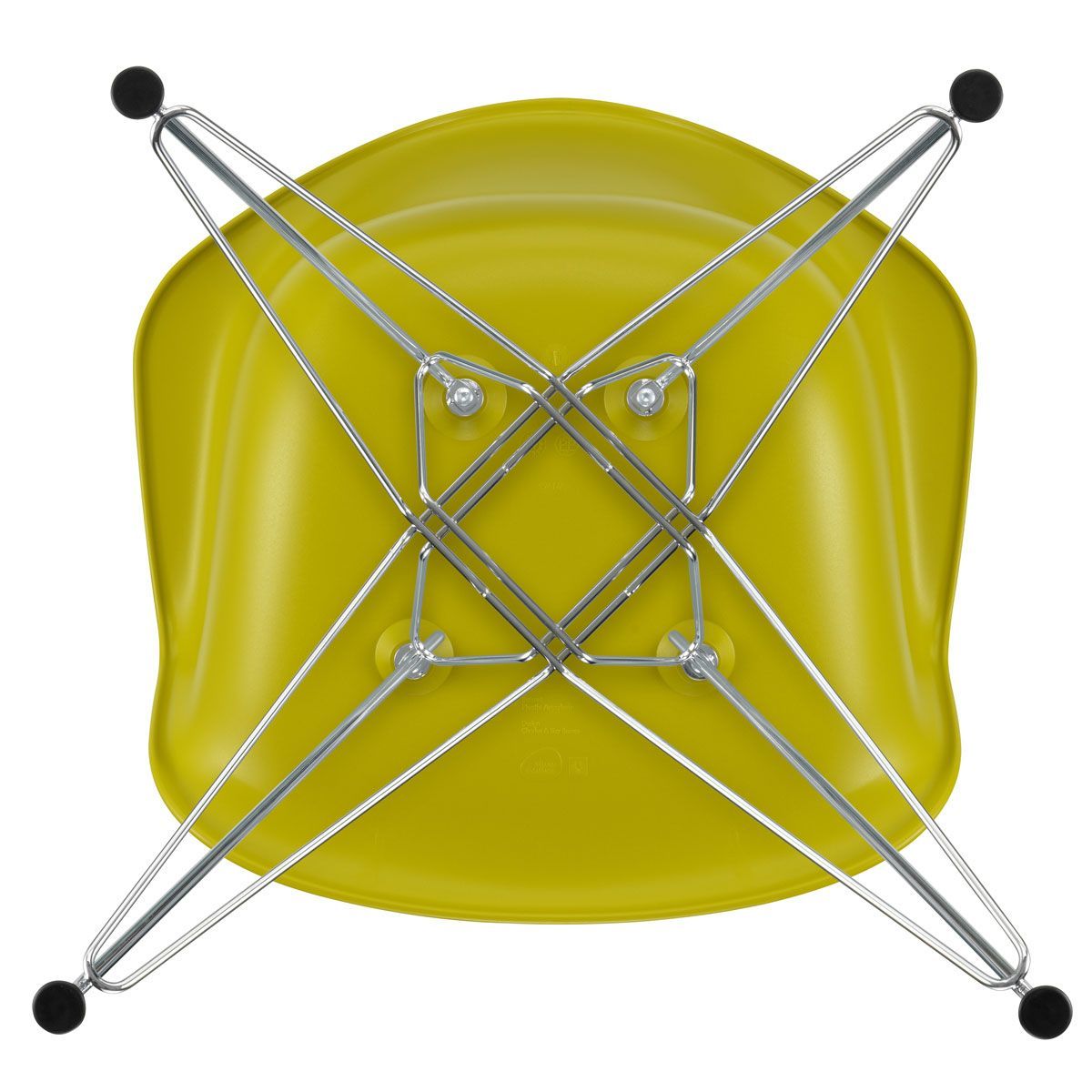Silla Eames Plastic Chair DAR Mostaza - Vitra