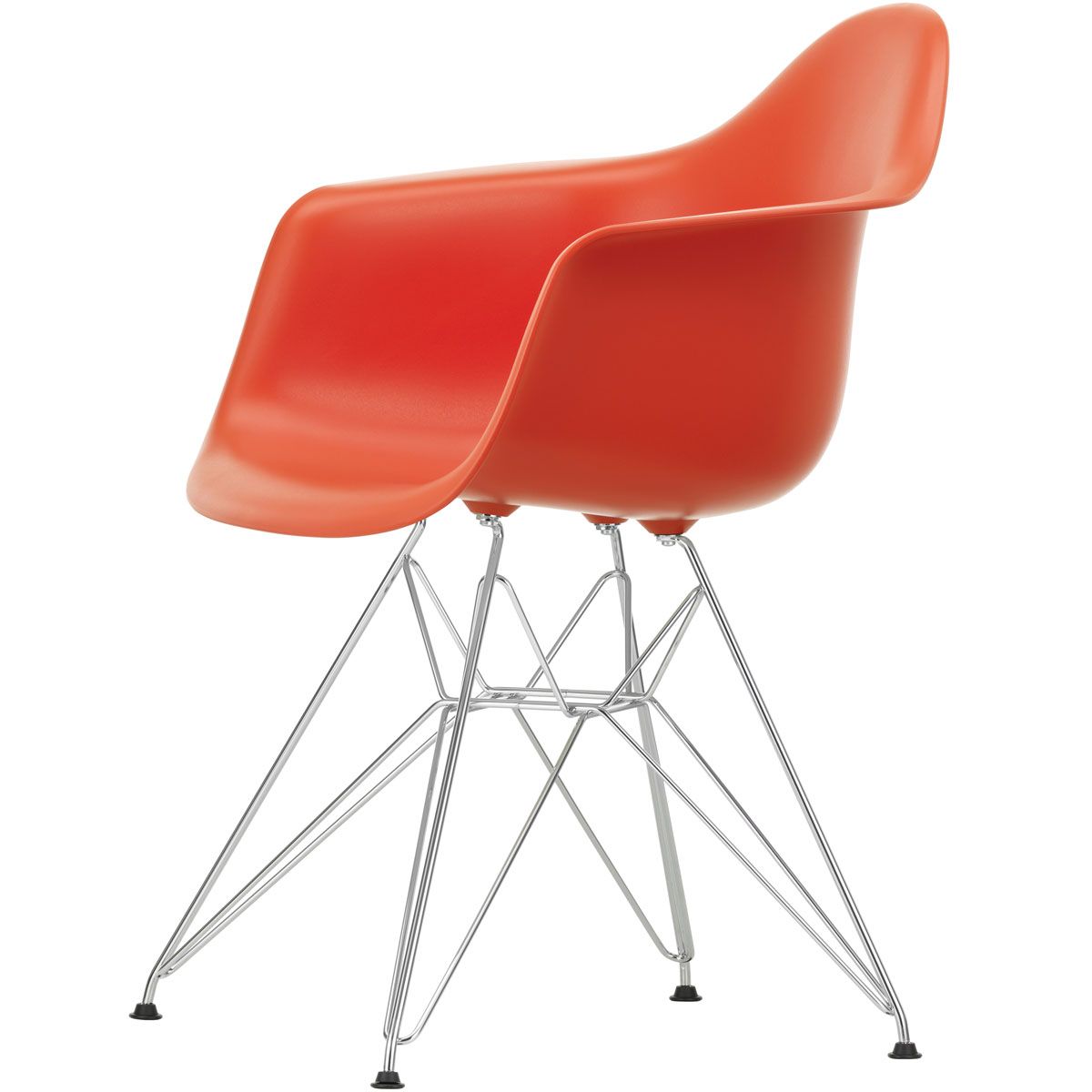 Silla Eames Plastic Chair DAR Rojo amapola - Vitra Silla Eames Plastic Chair DAR Rojo amapola - Vitra