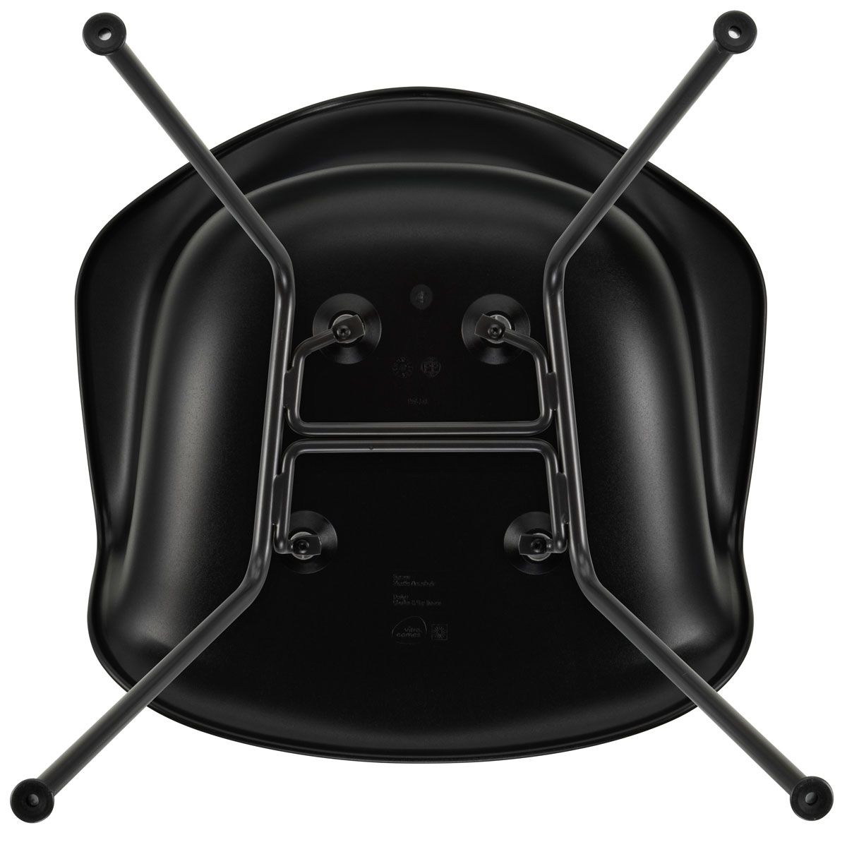 Sillón Eames Plastic Armchair DAX Negro - Vitra