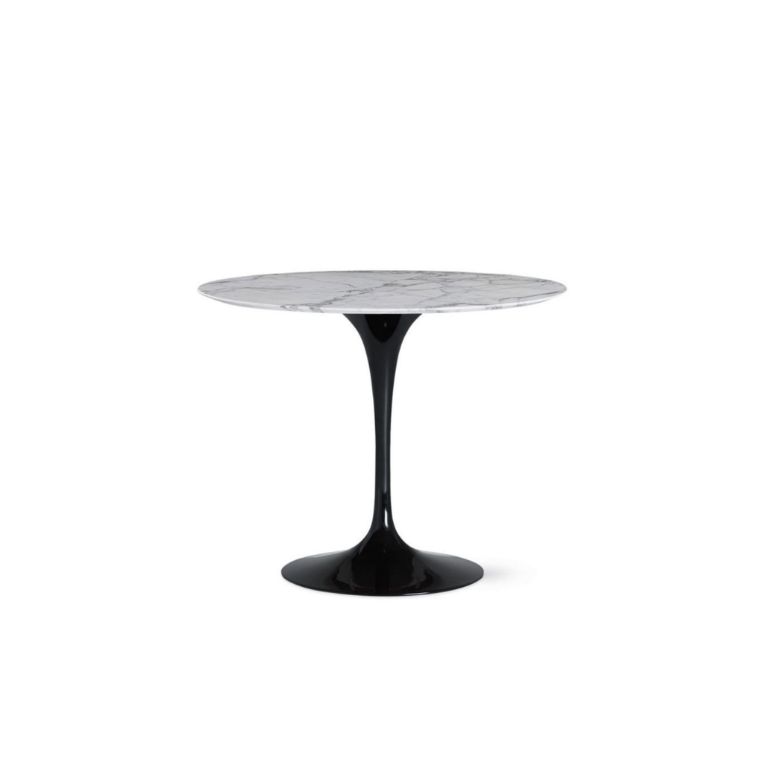 tulip-saarinen-91-round-arabescato-knoll-red (1) Mesa Tulip Saarinen Round 107 Arabescato Base negra - Knoll