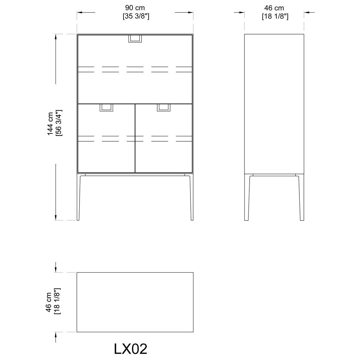 Aparador Alcor LX02 - Maxalto