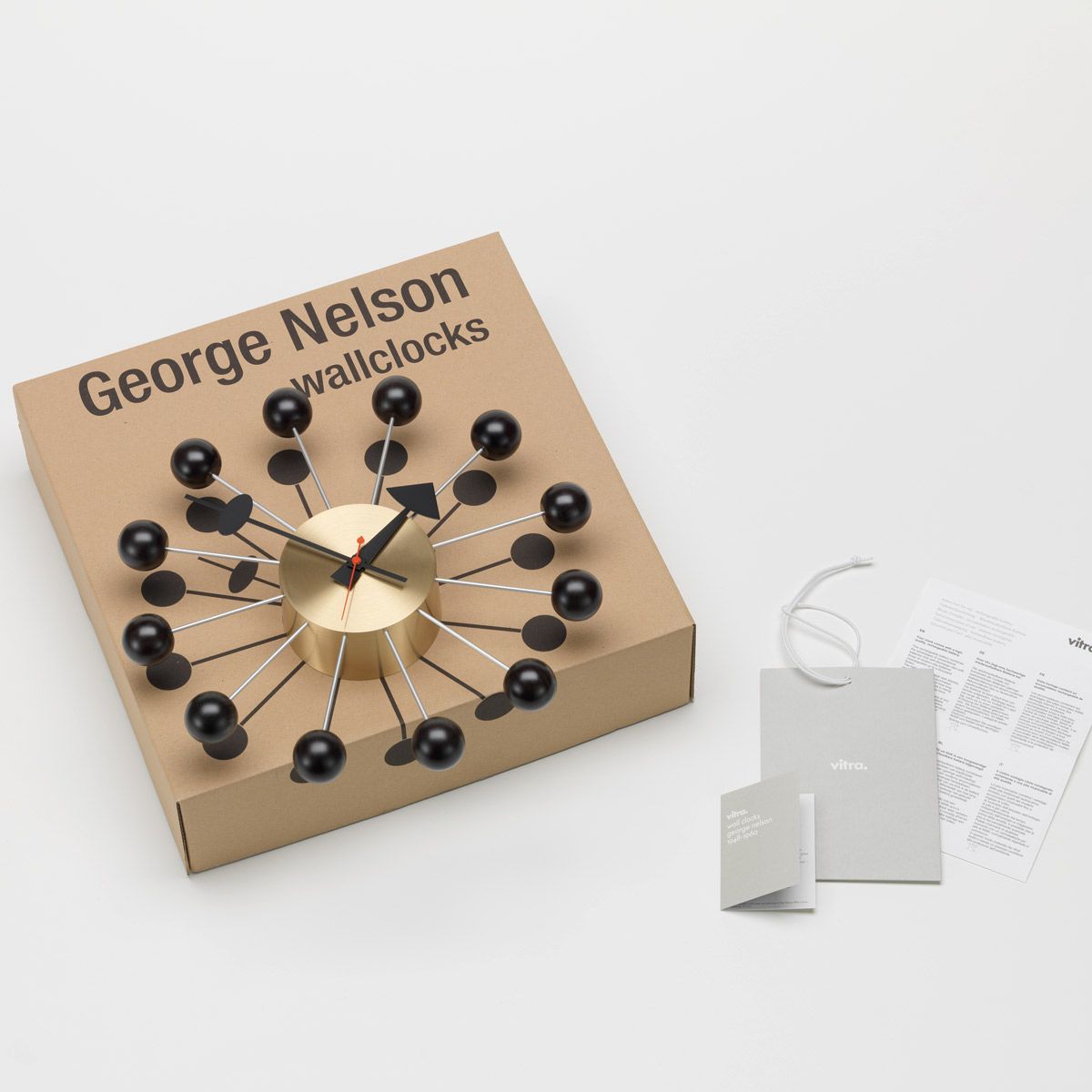 Reloj Ball Clock Negro/Latón - Vitra