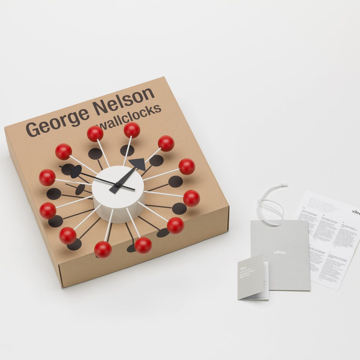 Reloj Ball Clock Rojo - Vitra Reloj Ball Clock Rojo - Vitra