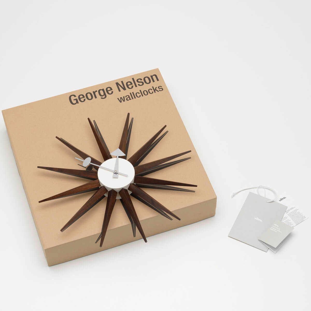 Reloj Sunburst Clock Nogal - Vitra Reloj Sunburst Clock Nogal - Vitra