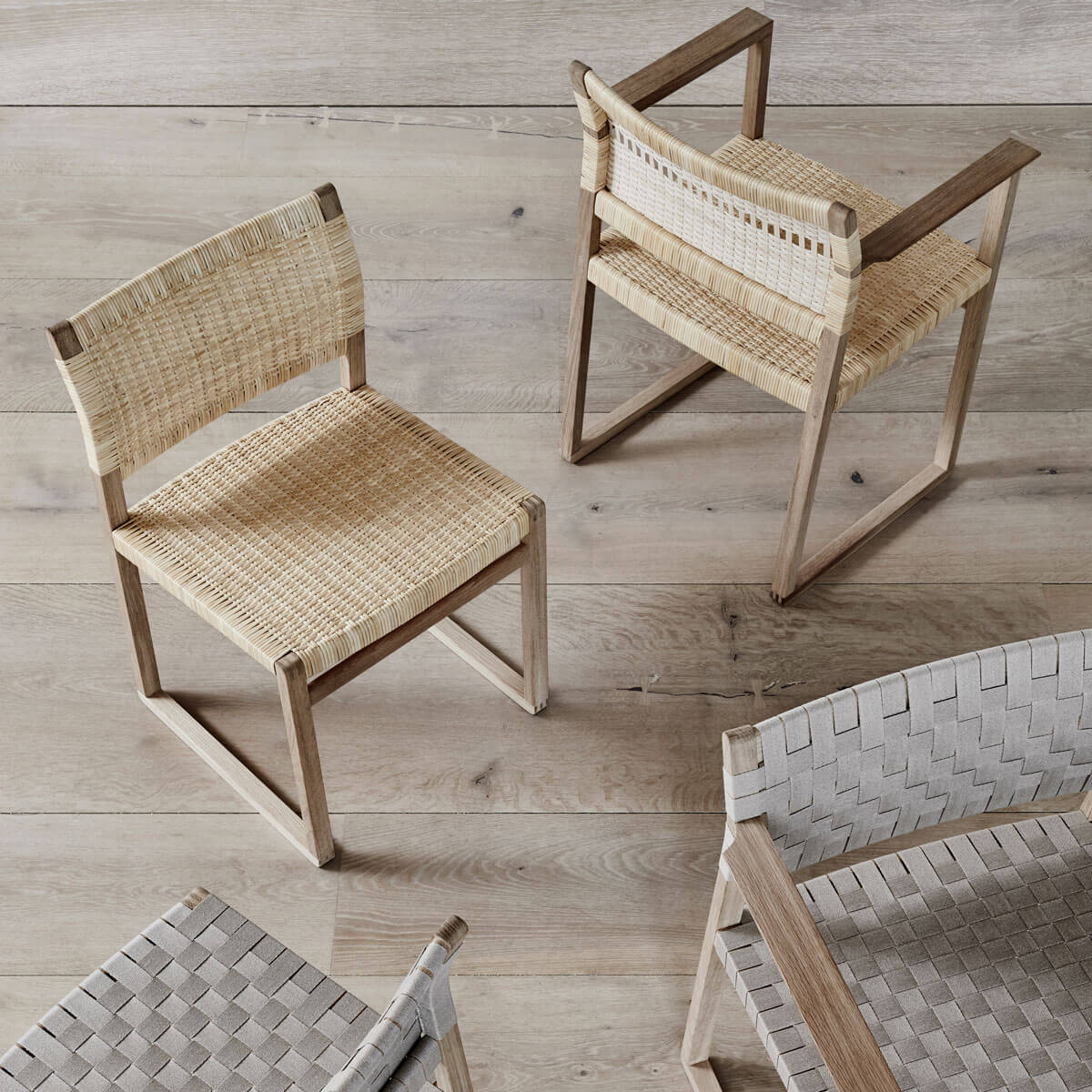Silla BM61 Chair Cane Wicker - Fredericia