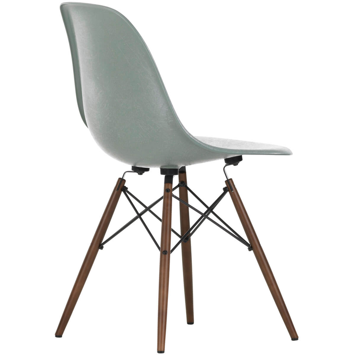 Silla Eames Fiberglass Side Chair DSW Seam Foam Green Arce oscuro - Vitra Silla Eames Fiberglass Side Chair DSW Seam Foam Green Arce oscuro - Vitra