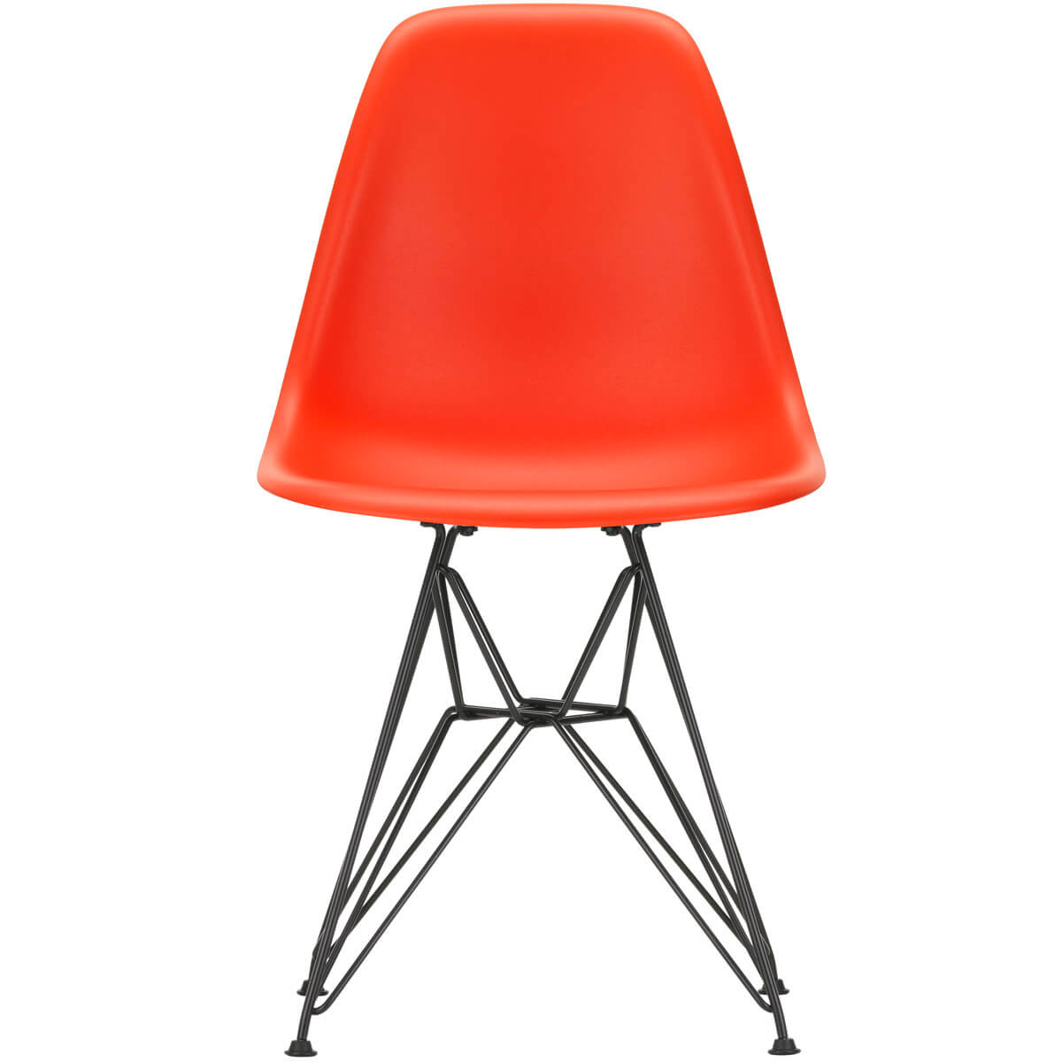 Silla Eames Plastic Chair DSR Rojo amapola - Vitra Silla Eames Plastic Chair DSR Rojo amapola - Vitra