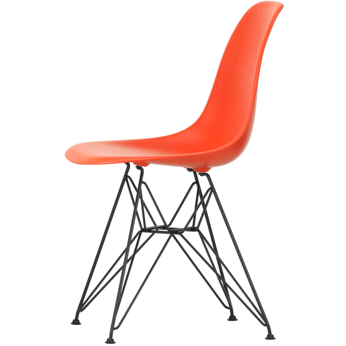Silla Eames Plastic Chair DSR Rojo amapola - Vitra Silla Eames Plastic Chair DSR Rojo amapola - Vitra