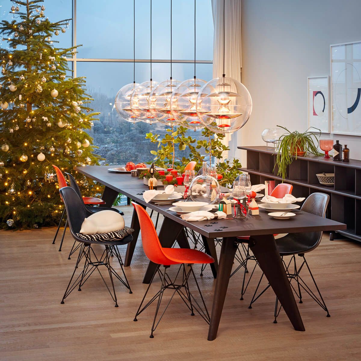 Silla Eames Plastic Chair DSR Rojo amapola - Vitra Silla Eames Plastic Chair DSR Rojo amapola - Vitra