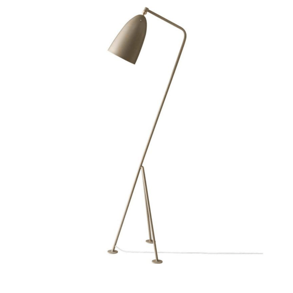 Lámpara de pie Gräshoppa Warm Grey - Gubi