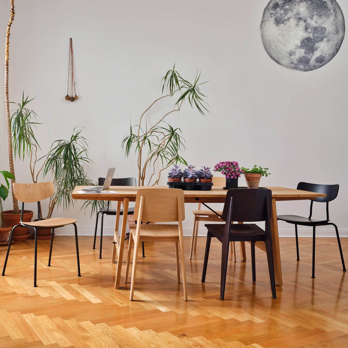 Silla Chaise Tout Bois Roble de Jean Prouvé - Vitra Silla Chaise Tout Bois Roble de Jean Prouvé - Vitra