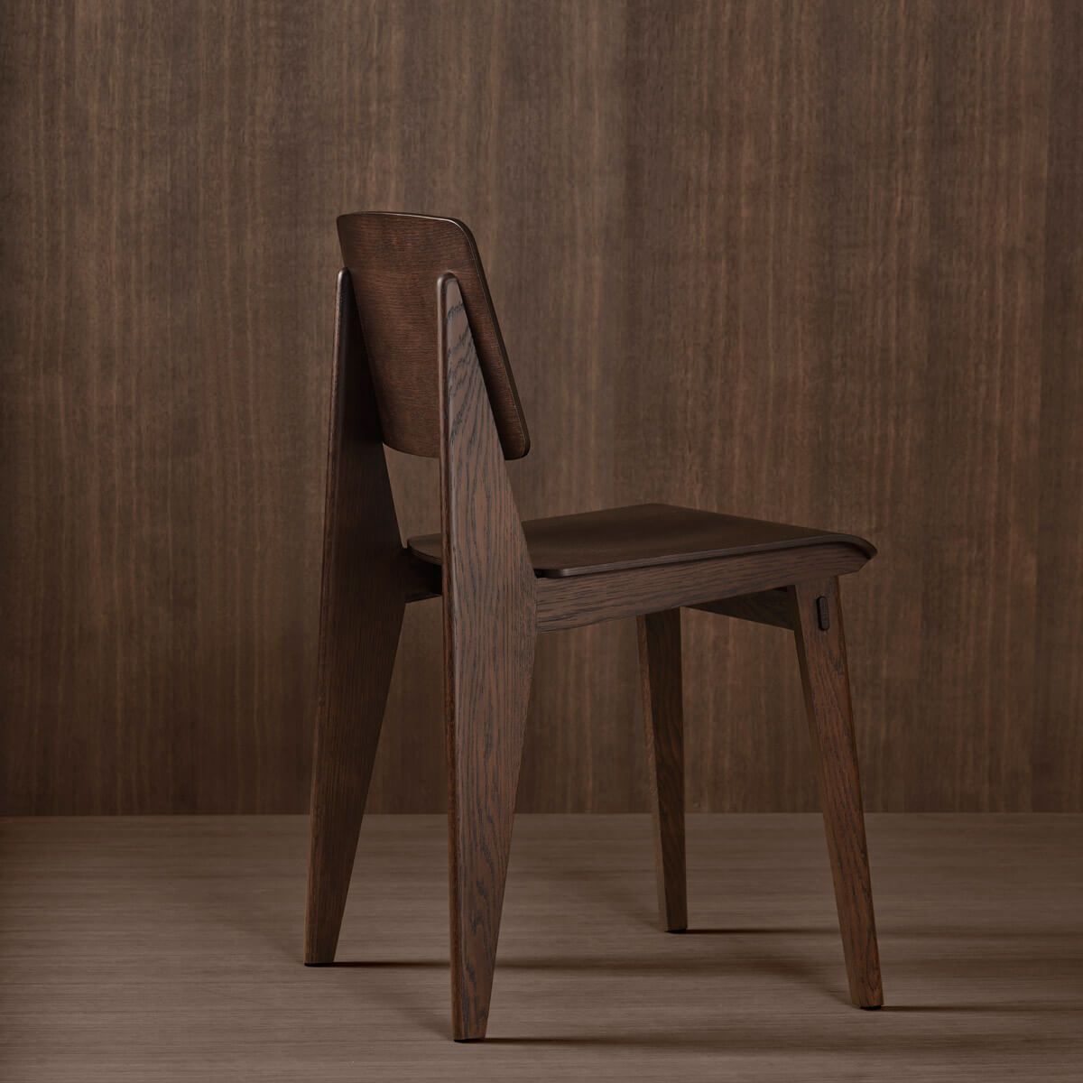 Silla Chaise Tout Bois Roble oscuro - Vitra Silla Chaise Tout Bois Roble oscuro - Vitra