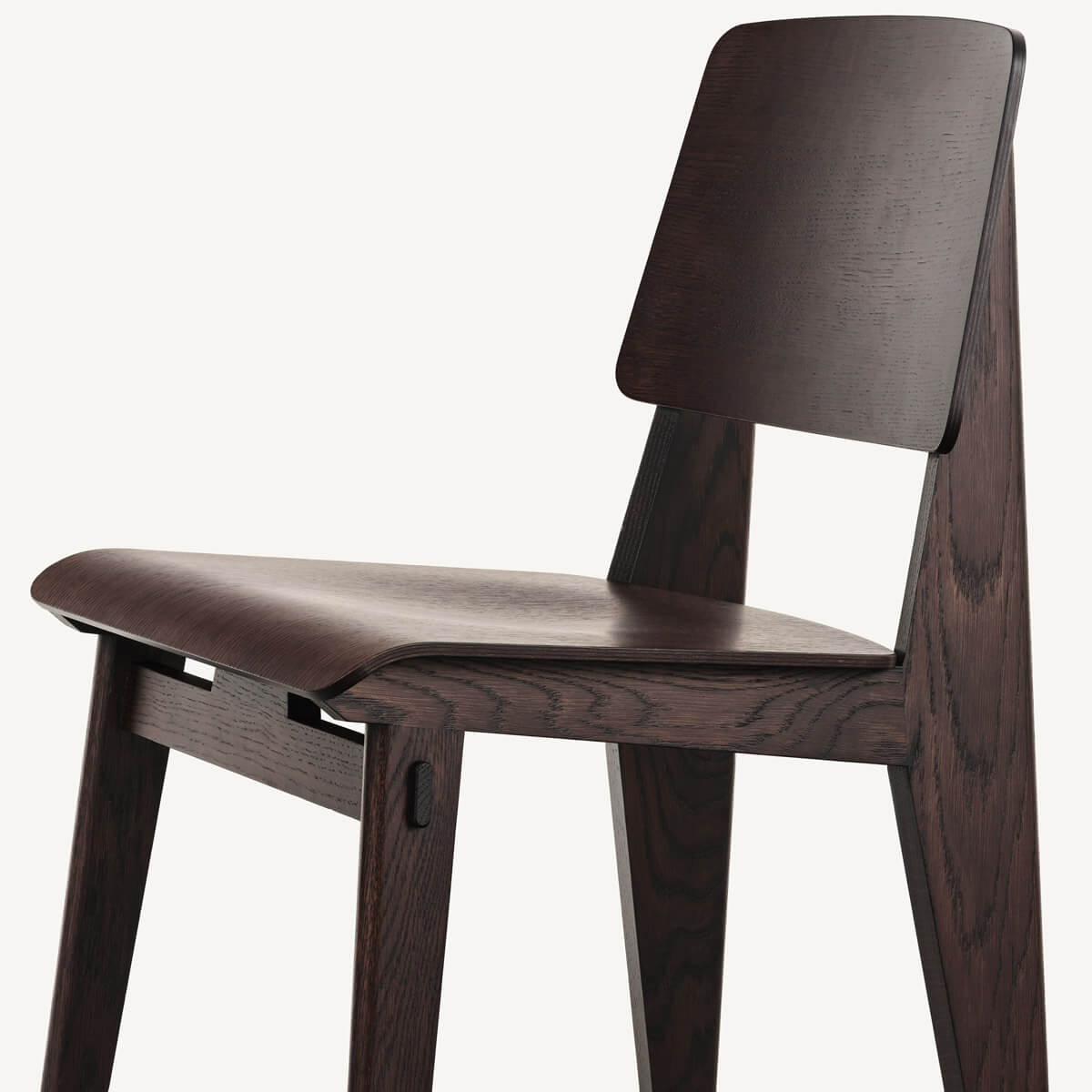 Silla Chaise Tout Bois Roble oscuro - Vitra Silla Chaise Tout Bois Roble oscuro - Vitra