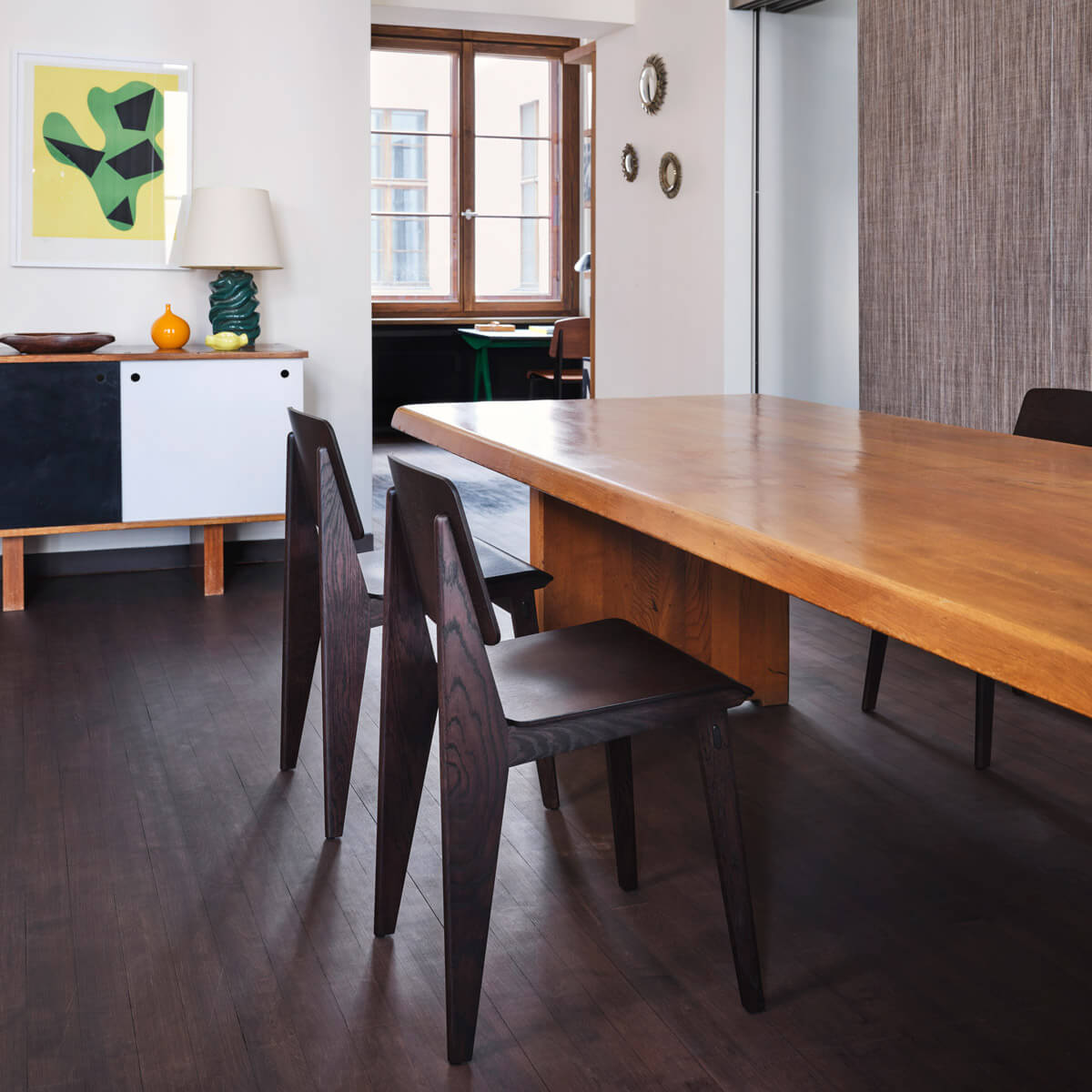 Silla Chaise Tout Bois Roble oscuro - Vitra Silla Chaise Tout Bois Roble oscuro - Vitra
