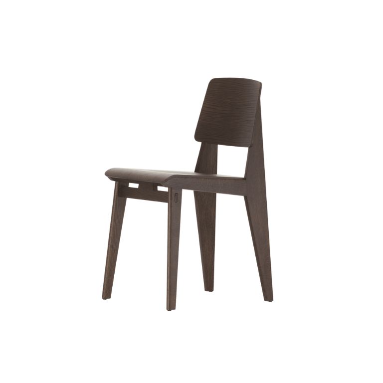 Sillón Pelle – Zeitraum (2) Silla Chaise Tout Bois Roble oscuro - Vitra
