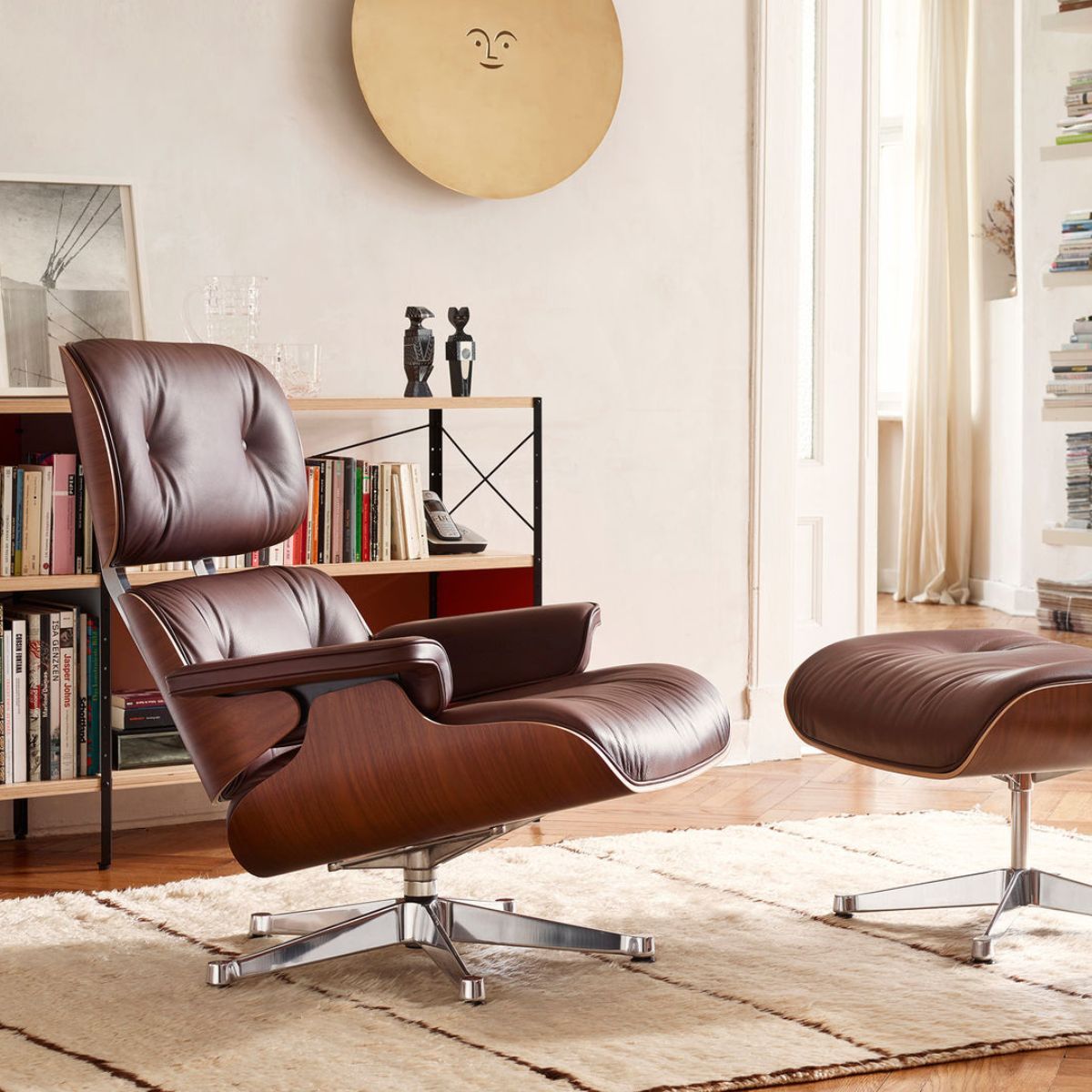lounge chair ciruela Eames Lounge Chair & Ottoman Nogal/Ciruela - Vitra