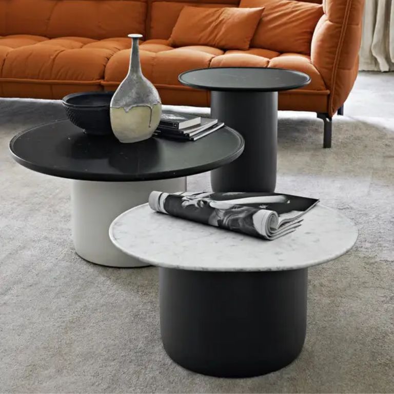 mesa auxiliar dado gris –b&b italia