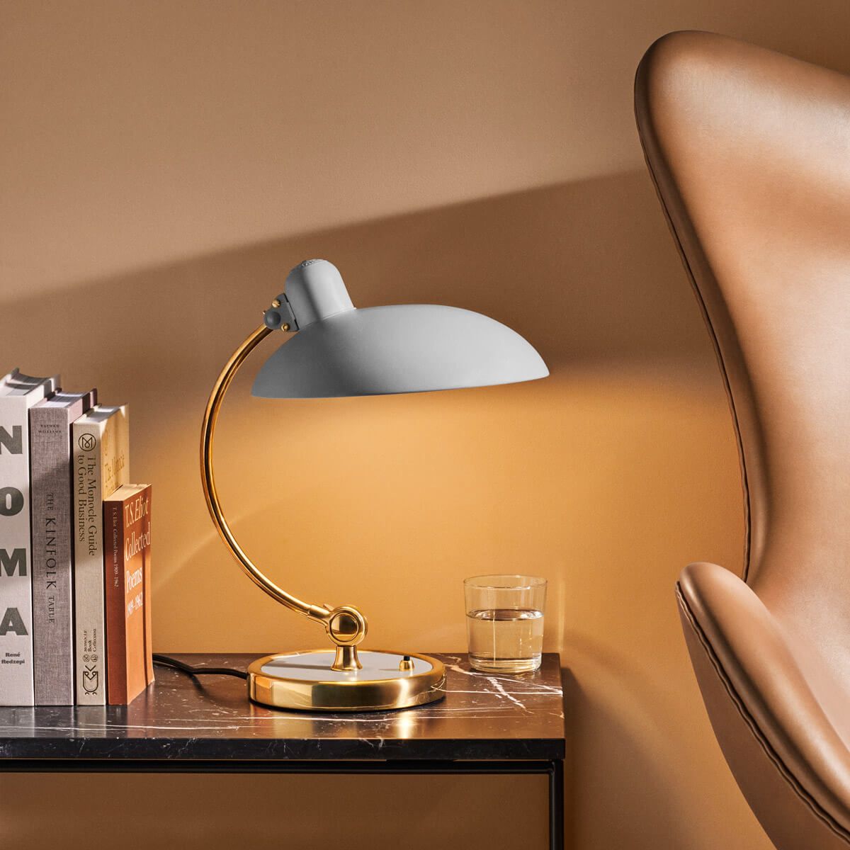 Lámpara Kaiser Idell 6631 Luxus Gris/Latón - Fritz Hansen