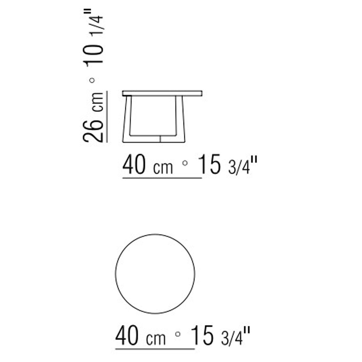 Mesita Jiff 27 cm - Flexform