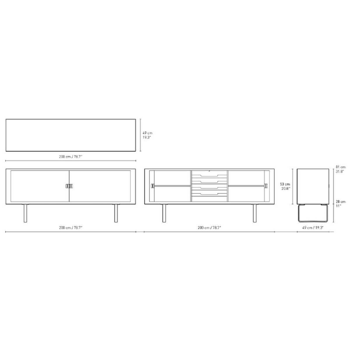 Aparador CH825 Credenza - Carl Hansen