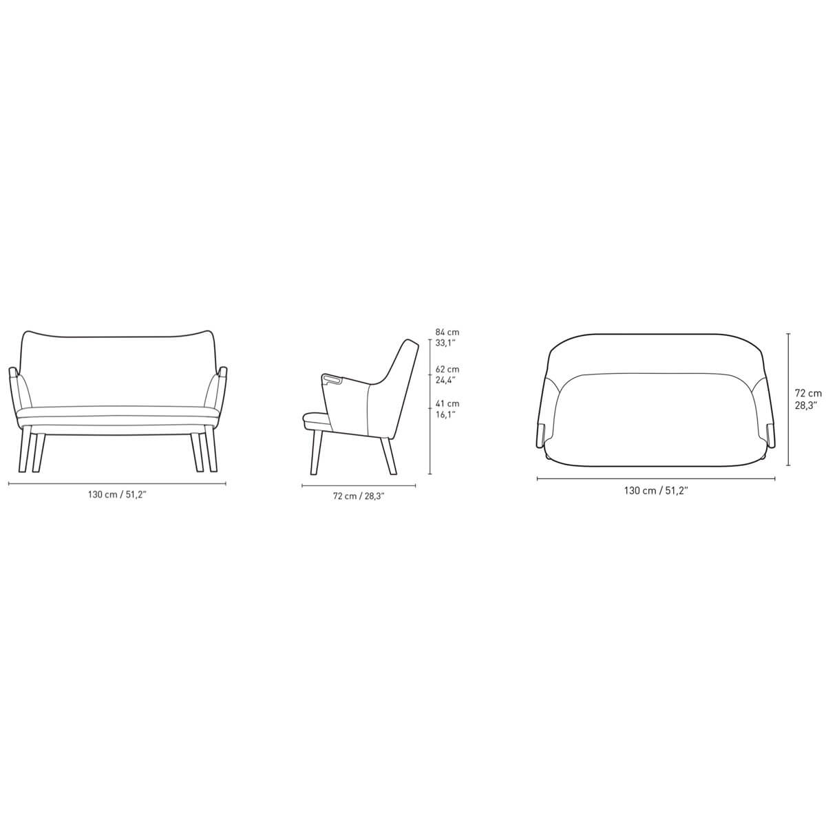 Sofá CH72 - Carl Hansen Sofá CH72 - Carl Hansen