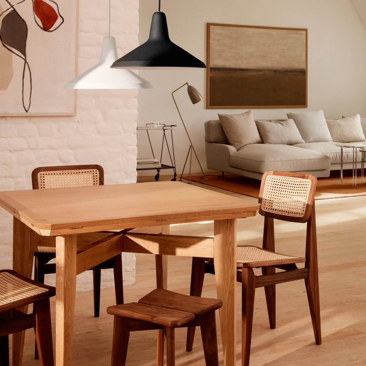 Silla C-Chair French Cane - Gubi