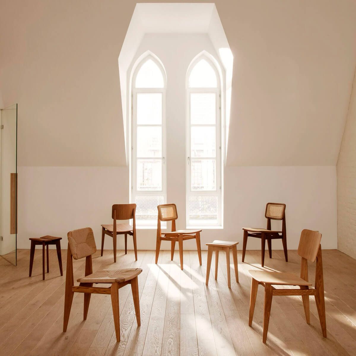 Silla C-Chair French Cane - Gubi