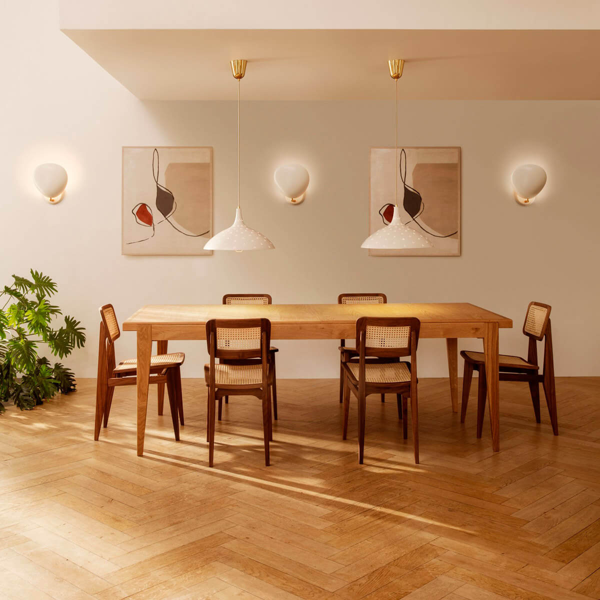 Silla C-Chair French Cane - Gubi