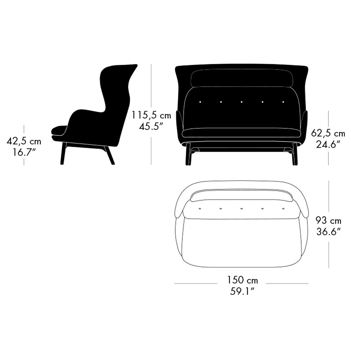 Sofá Ro - Fritz Hansen Sofá Ro - Fritz Hansen