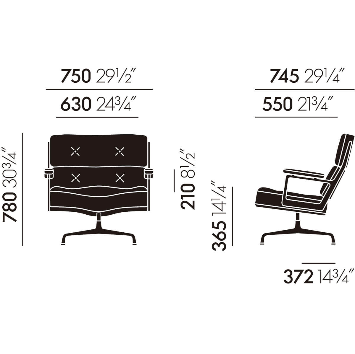 Butaca Lobby Chair ES 105 - Vitra Butaca Lobby Chair ES 105 - Vitra