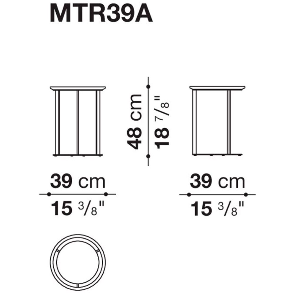 Mesa auxiliar Mera 39 - B&B Italia