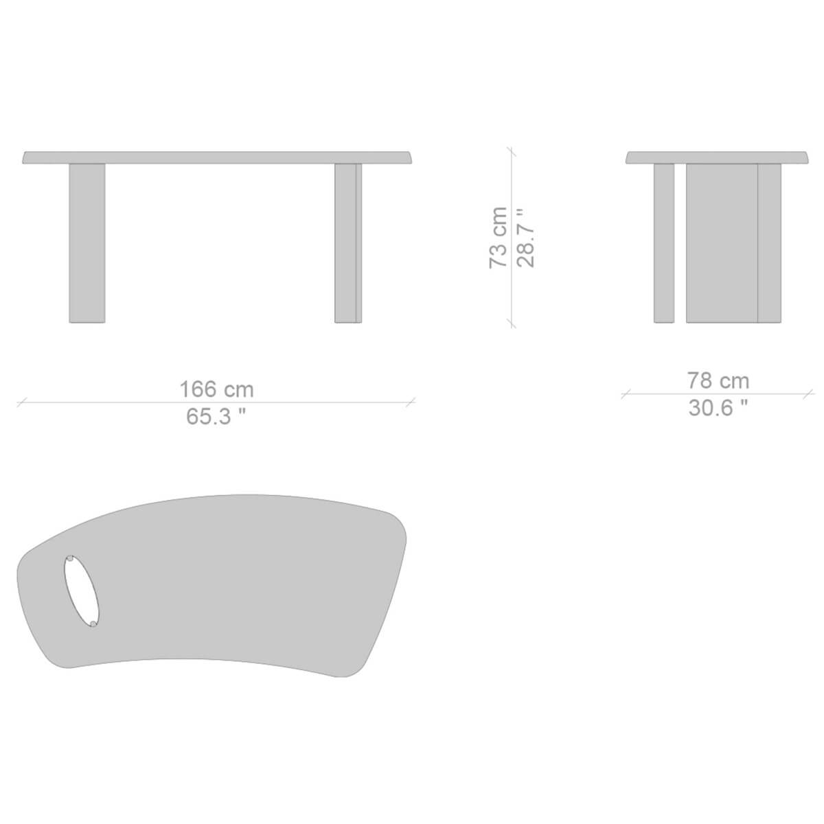 Escritorio Petit Bureau en Forme Libre - Cassina
