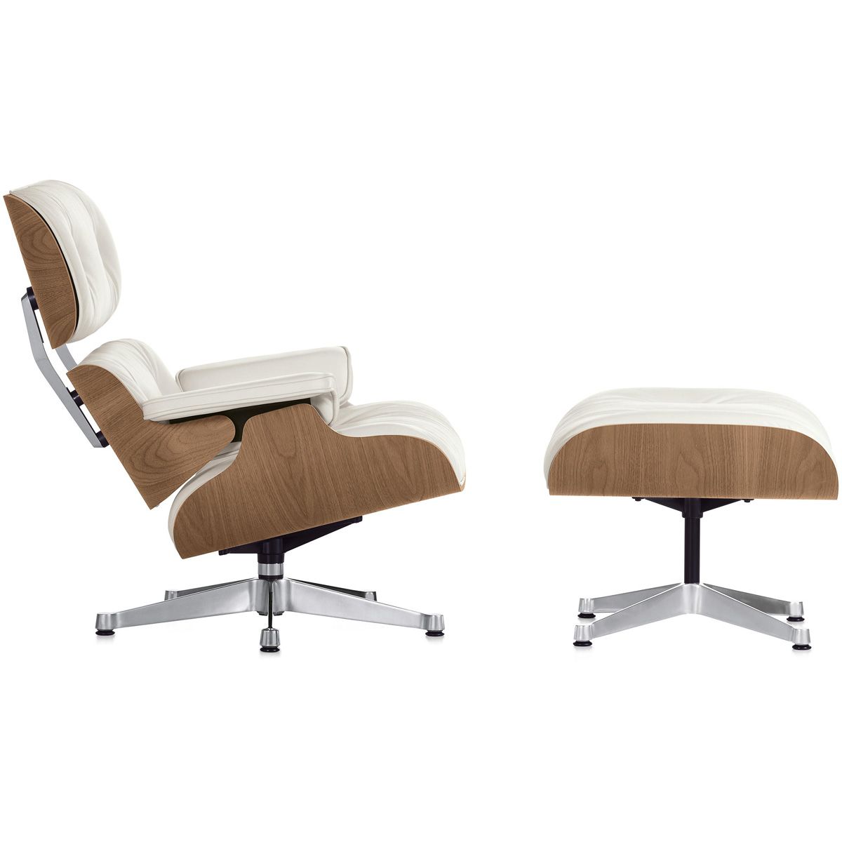 Lounge Chair & Ottoman Nogal/Blanco - Vitra