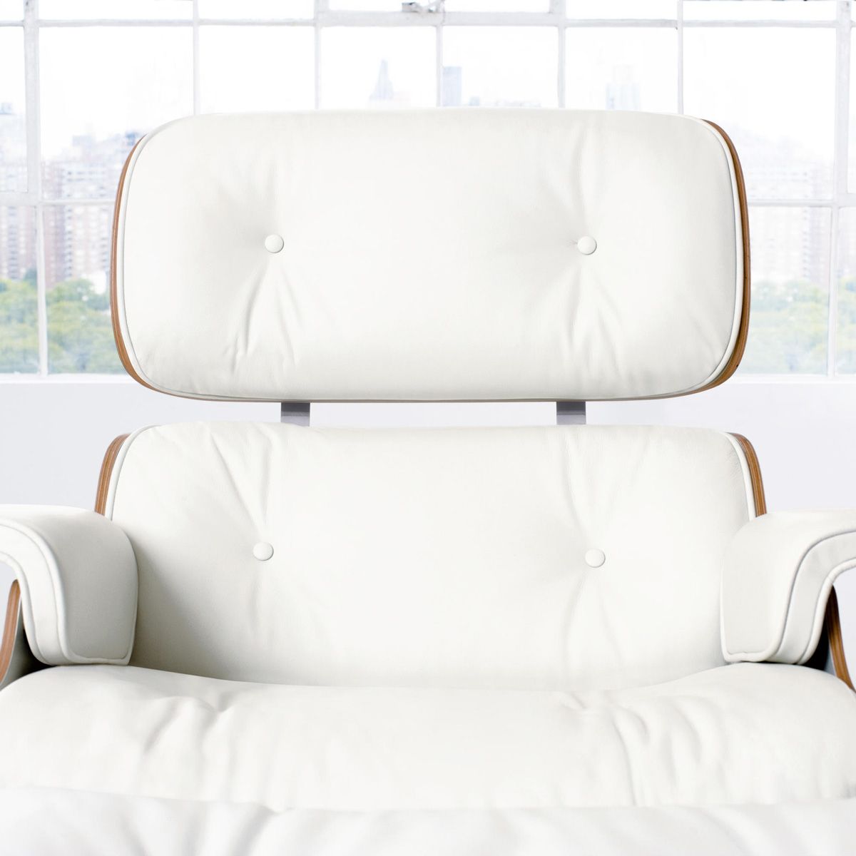 Lounge Chair & Ottoman Nogal/Blanco - Vitra