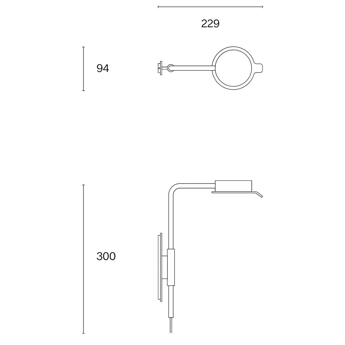 Lámpara de pared W102 Chipperfield