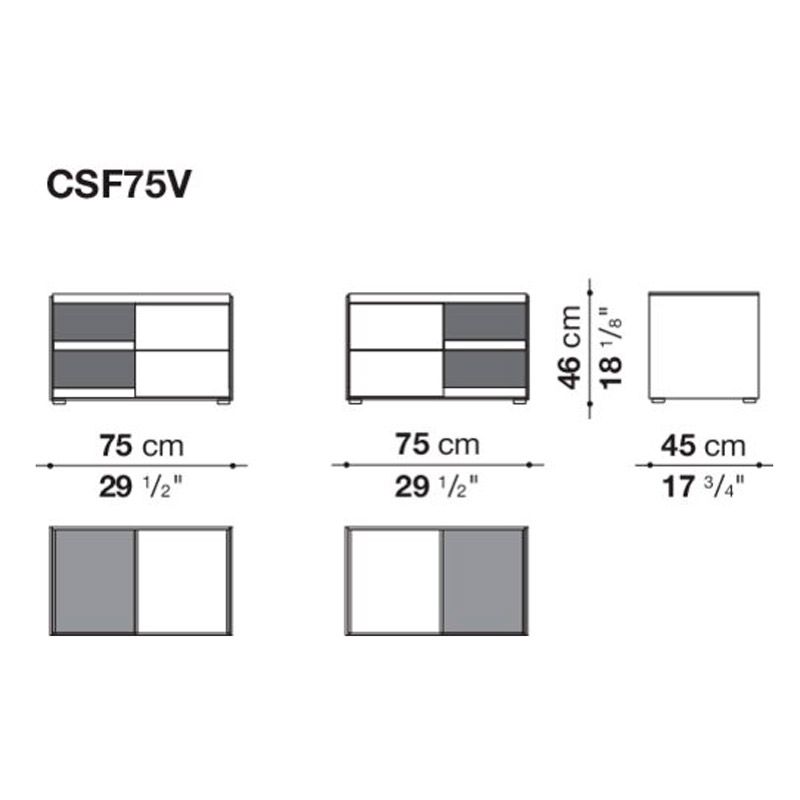 Contenedor Surface Roble claro - B&B Italia