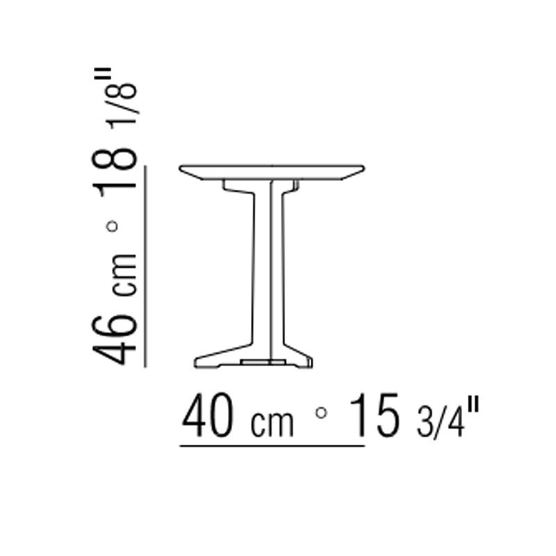 Mesa auxiliar Fly Outdoor 40 - Flexform Outdoor