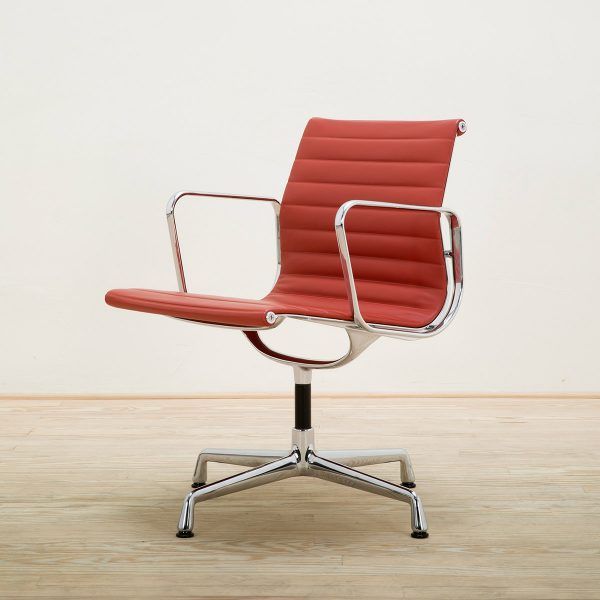 Silla Aluminium Chair EA 108 Rojo - Vitra