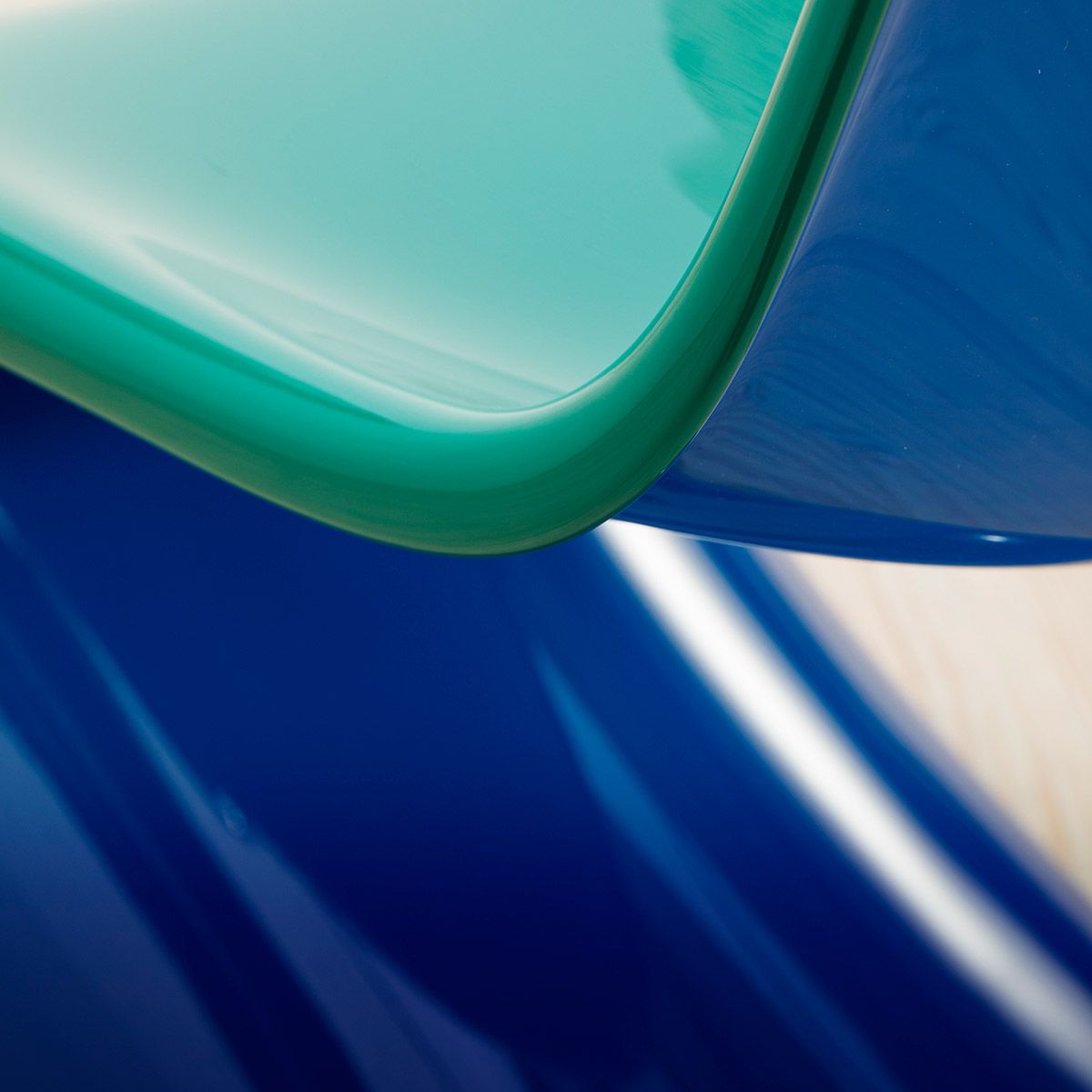 Silla Panton Duo Verde/Azul - Vitra Silla Panton Duo Verde/Azul - Vitra