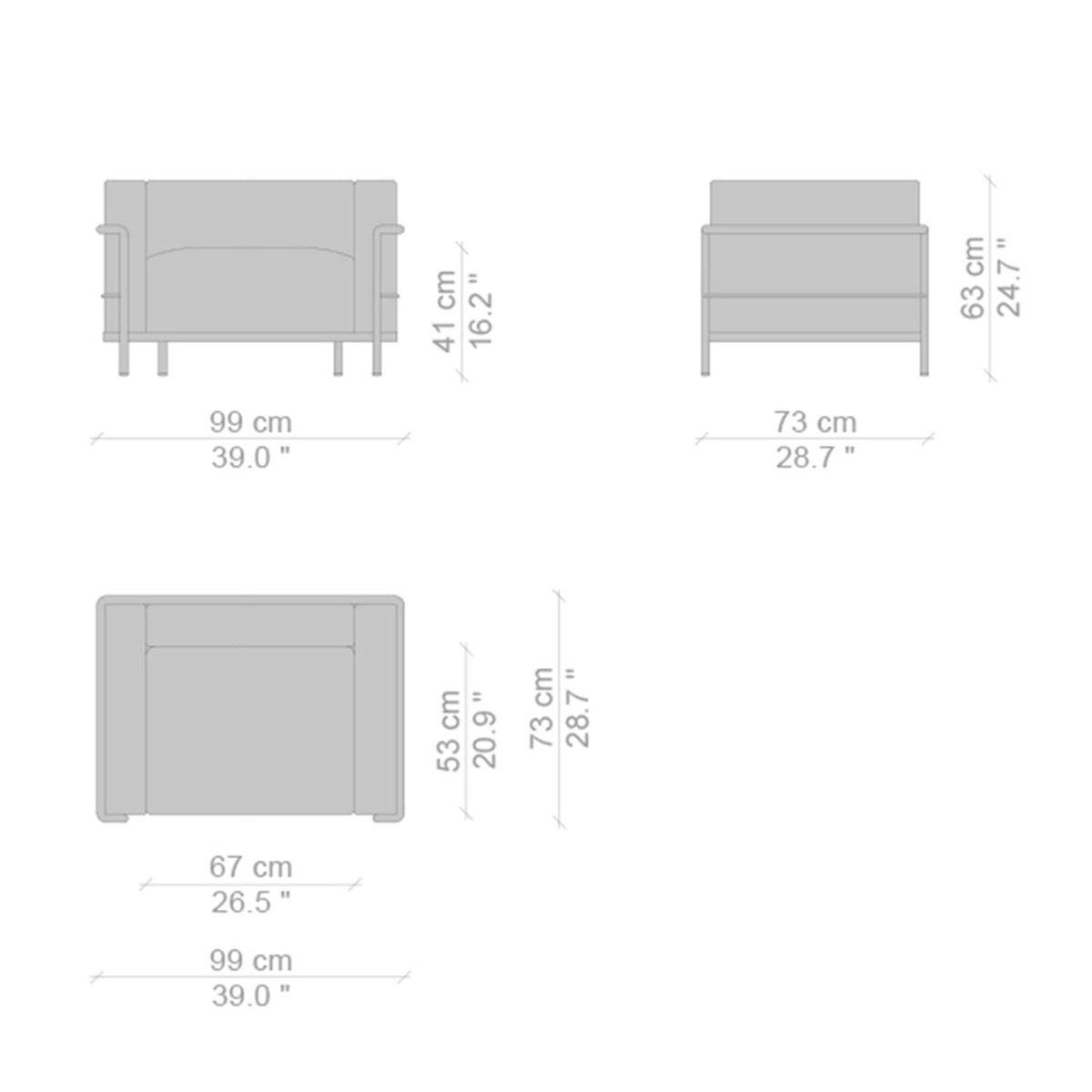 Butaca LC3 - Cassina Butaca LC3 - Cassina