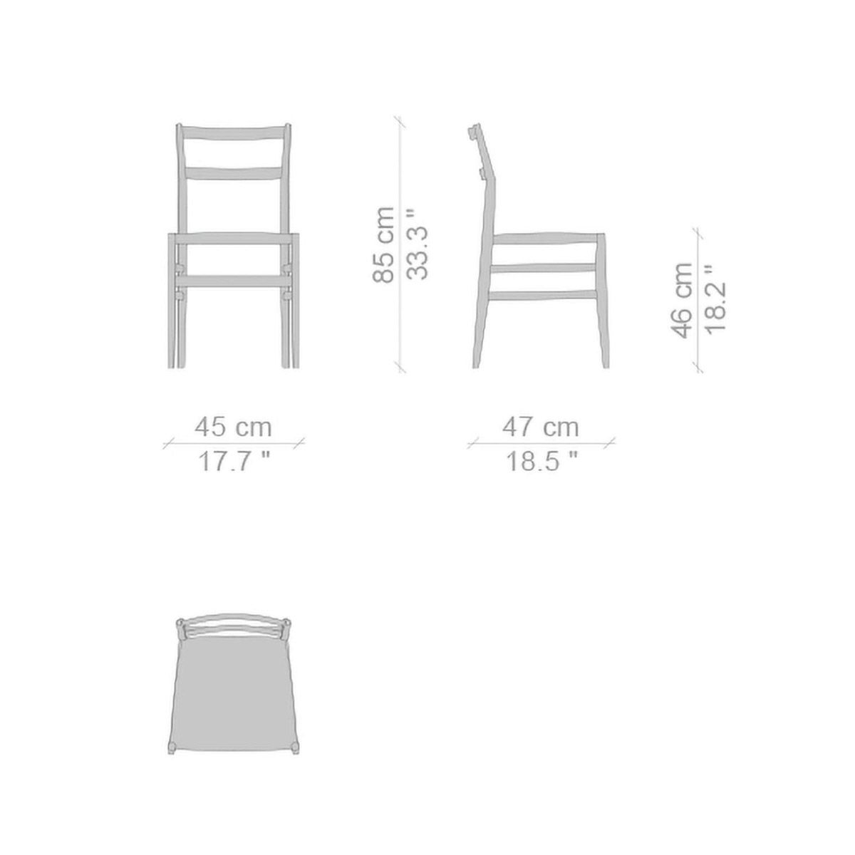 Silla Leggera Fresno natural - Cassina
