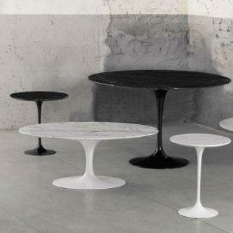 Mesa Tulip Saarinen Coffee 51 Negro Marquina - Knoll