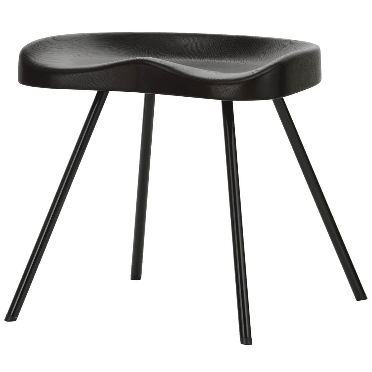 Tabouret N° 307 Roble oscuro de Jean Prouvé - Vitra Tabouret N° 307 Roble oscuro - Vitra