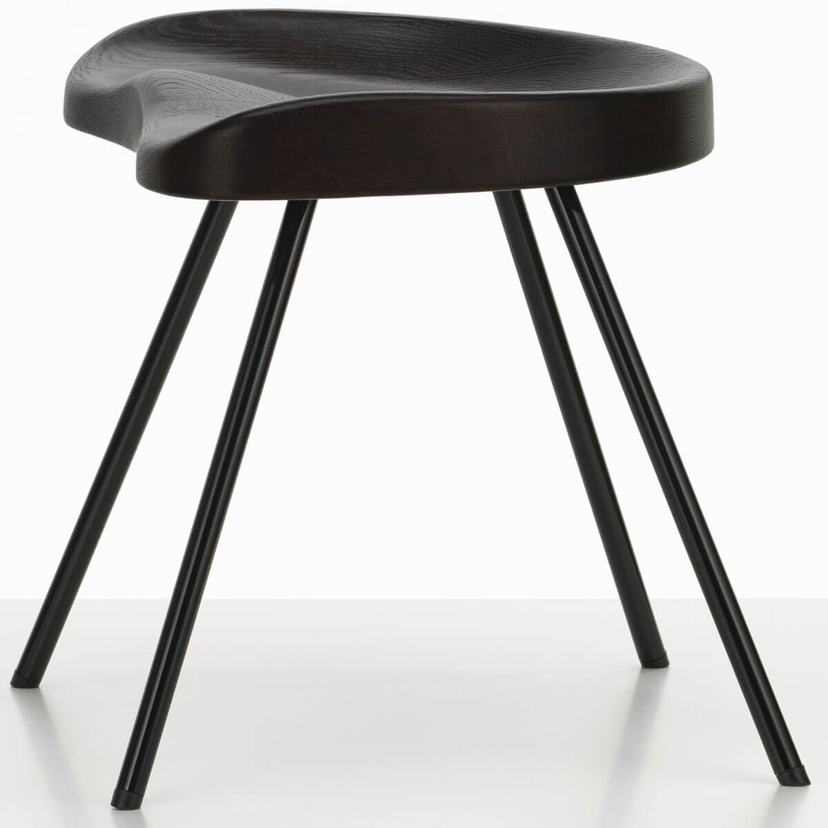 Tabouret N° 307 Roble oscuro de Jean Prouvé - Vitra Tabouret N° 307 Roble oscuro de Jean Prouvé - Vitra