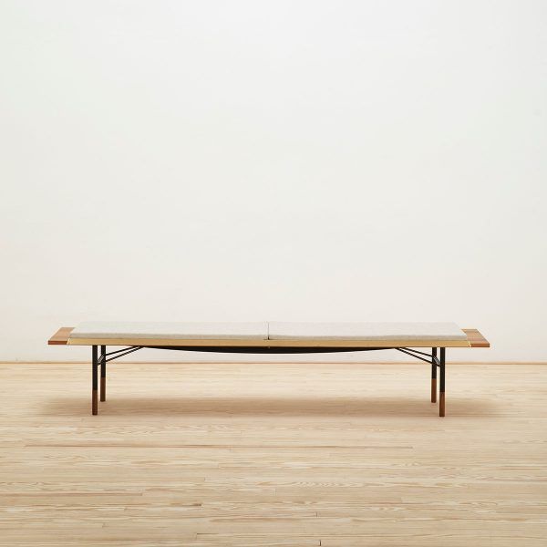 Banco Bench Brass 225 Teca - OneCollection